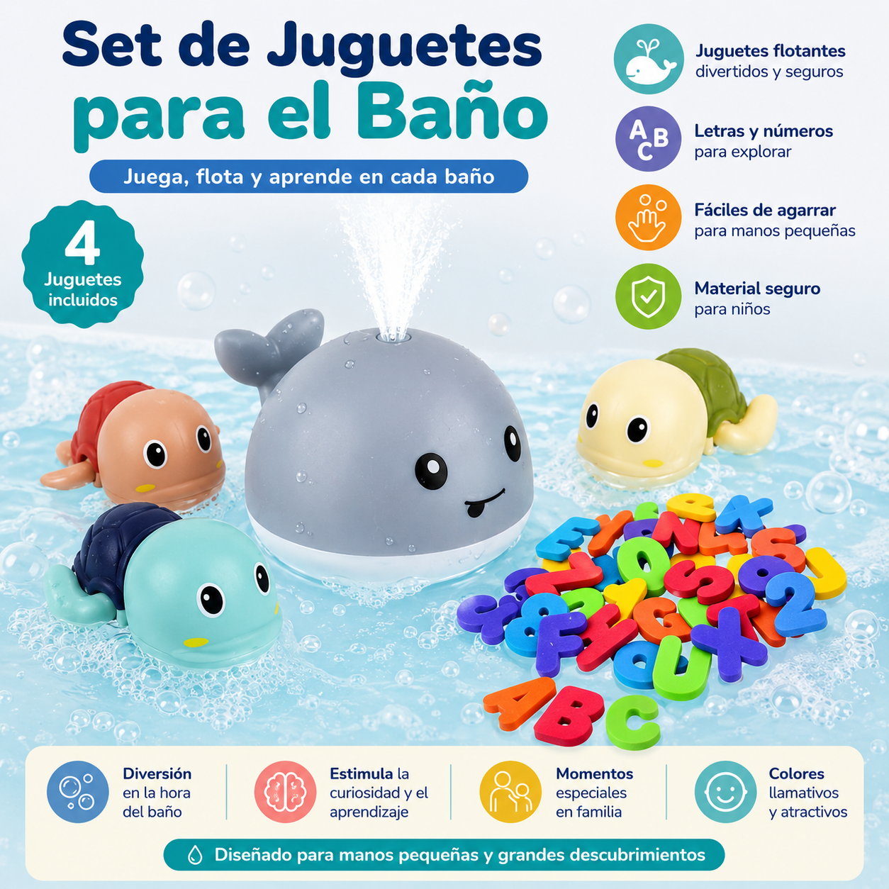 Nebe AquaPlay™ – Set de Juguetes para el Baño