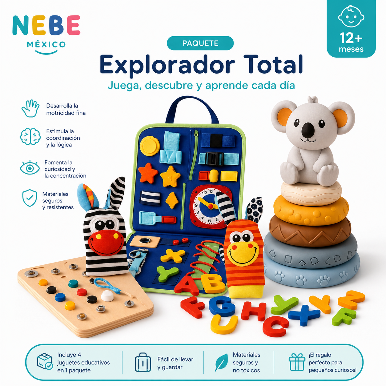 Nebe PequeExplorador™ – Set de Juegos Educativos