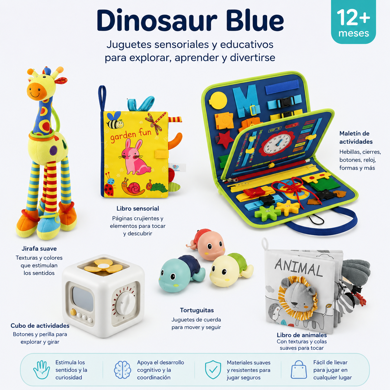 Nebe DinoExplore™ – Set de Juguetes Sensoriales y Educativos