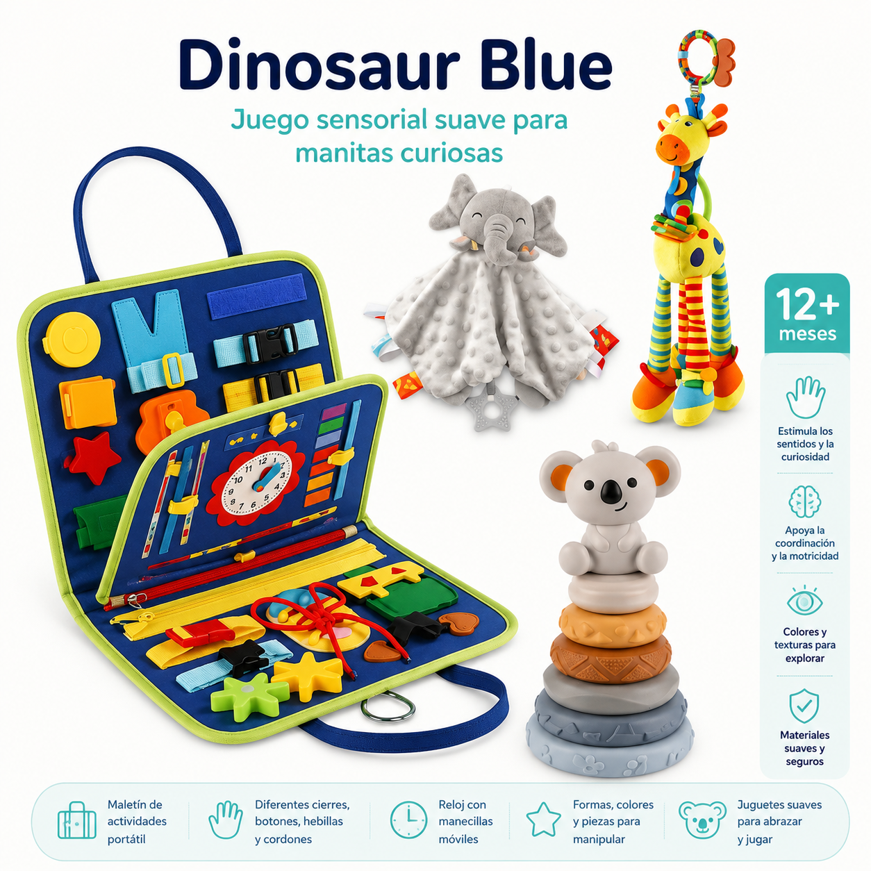 Nebe SoftExplore™ – Set de Juguetes Sensoriales para Pequeños